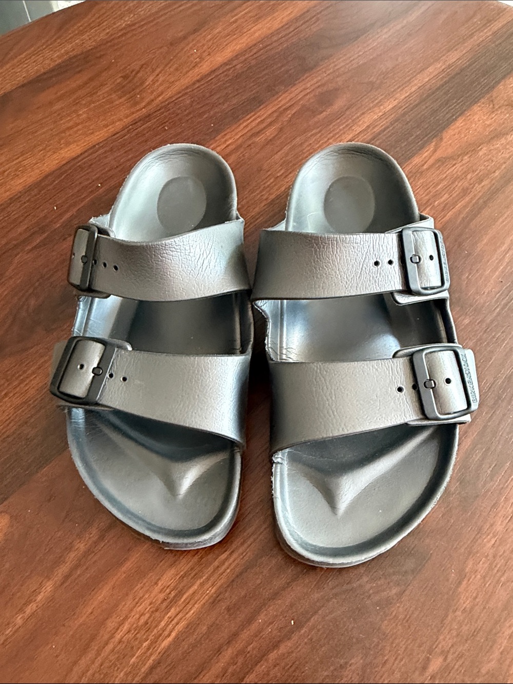 Birkenstock Arizona EVA Sandals Size 41 Gray Double Strap Waterproof